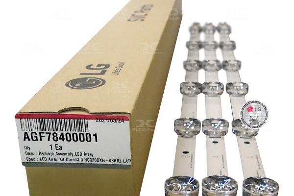 KIT BARRAS LED TV C/ 3 BARRAS 6 LEDS